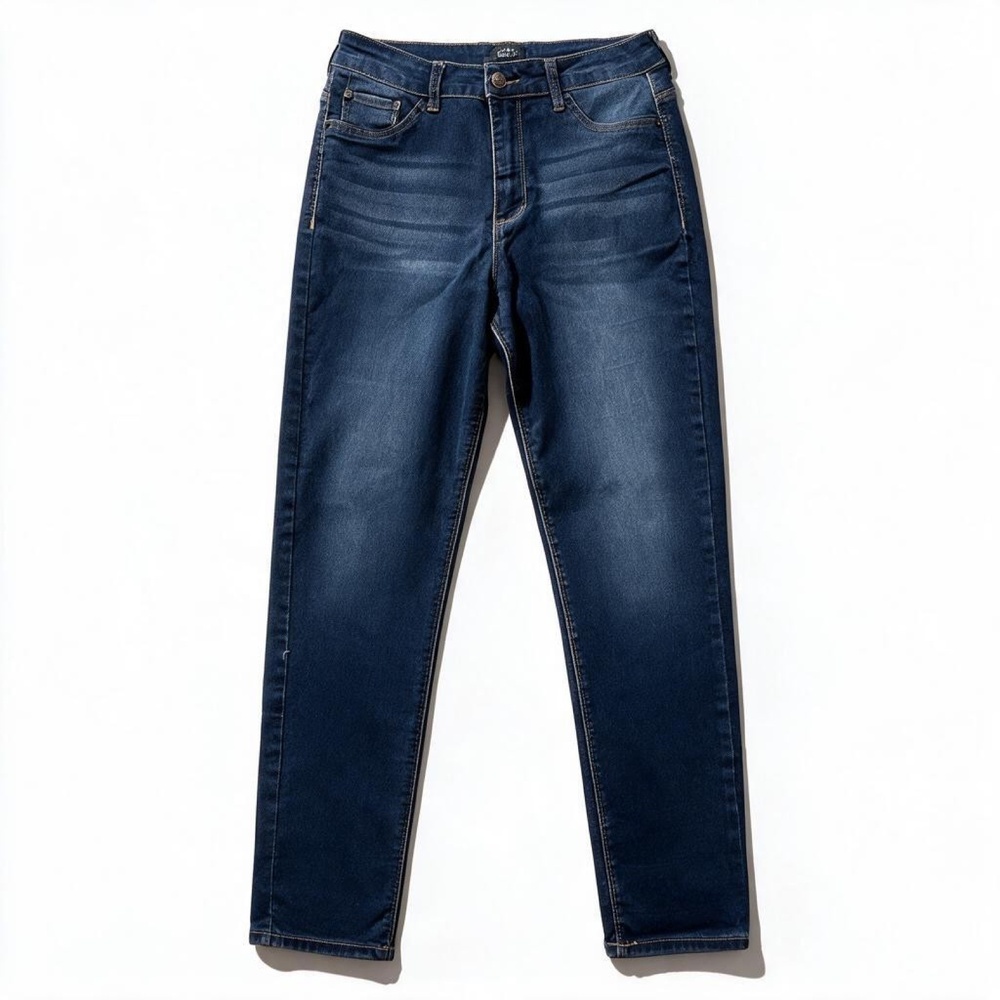 Curve Appeal Womens 10/30 Medium Blue Skinny Jeans Stretch Casual